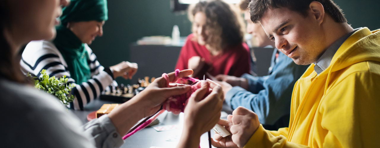 Home page banner image of a group of adults